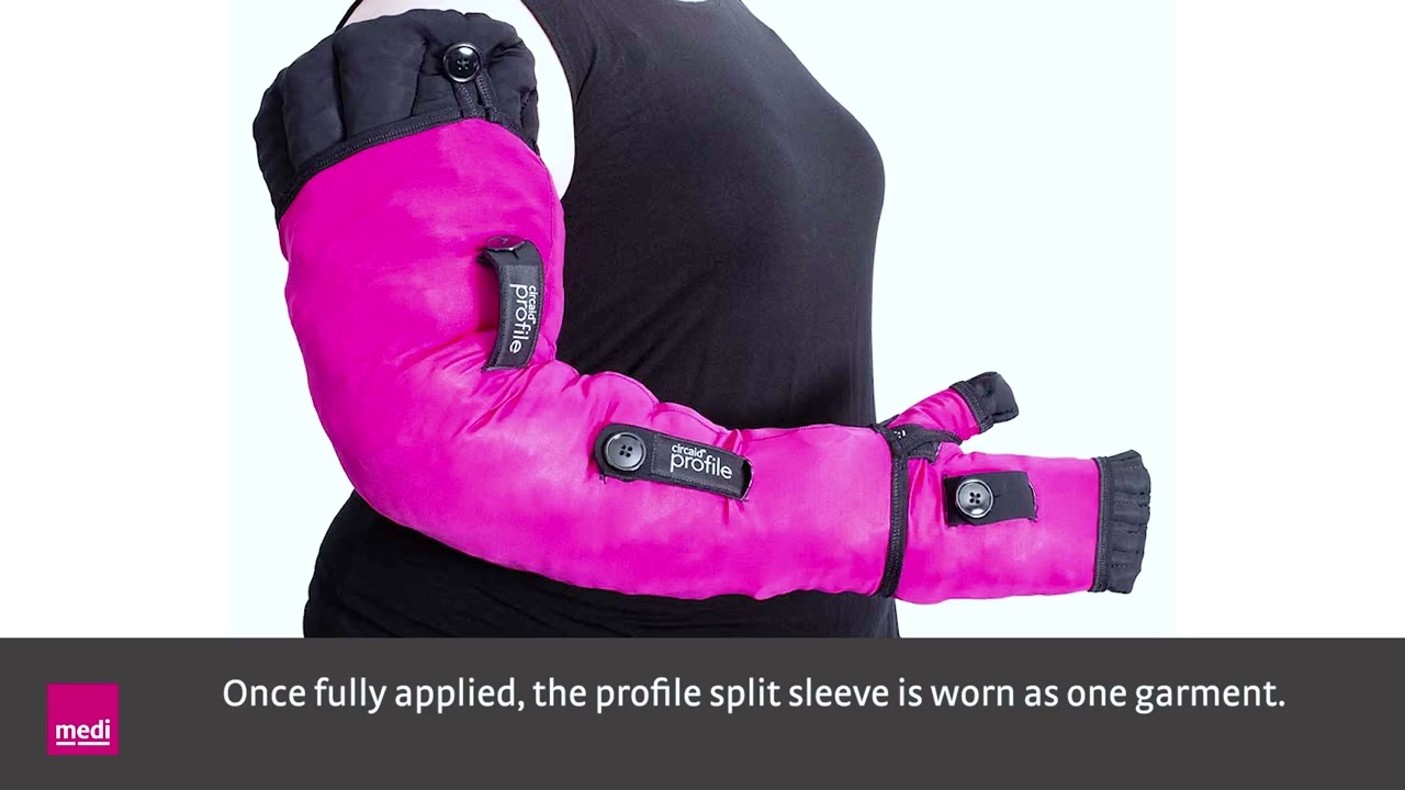 circaid profile split sleeve: Donning
