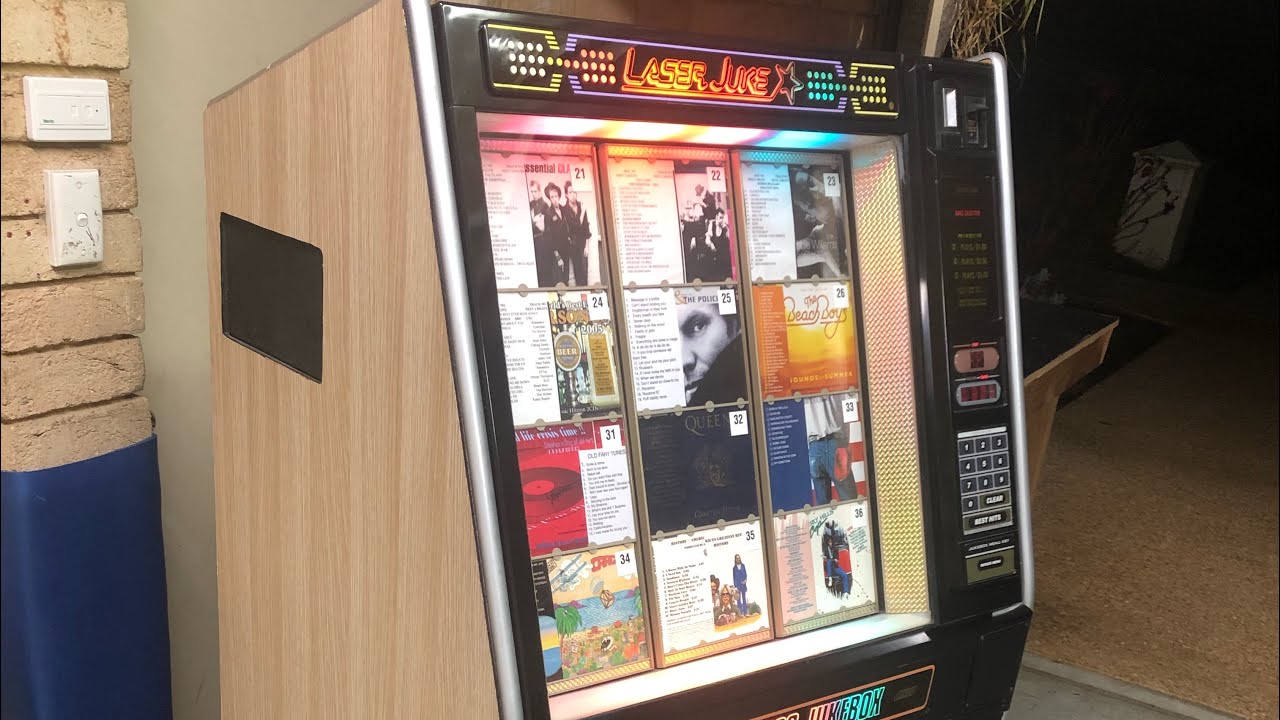 Laser Juke CD Jukebox. Pioneer CJ-V99 , opened up & shows workings etc.