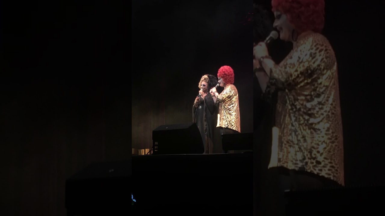 Bianca Del Rio & Jackie Beat performing at the Comedy Queens Extravaganza Klub Kids UK tour