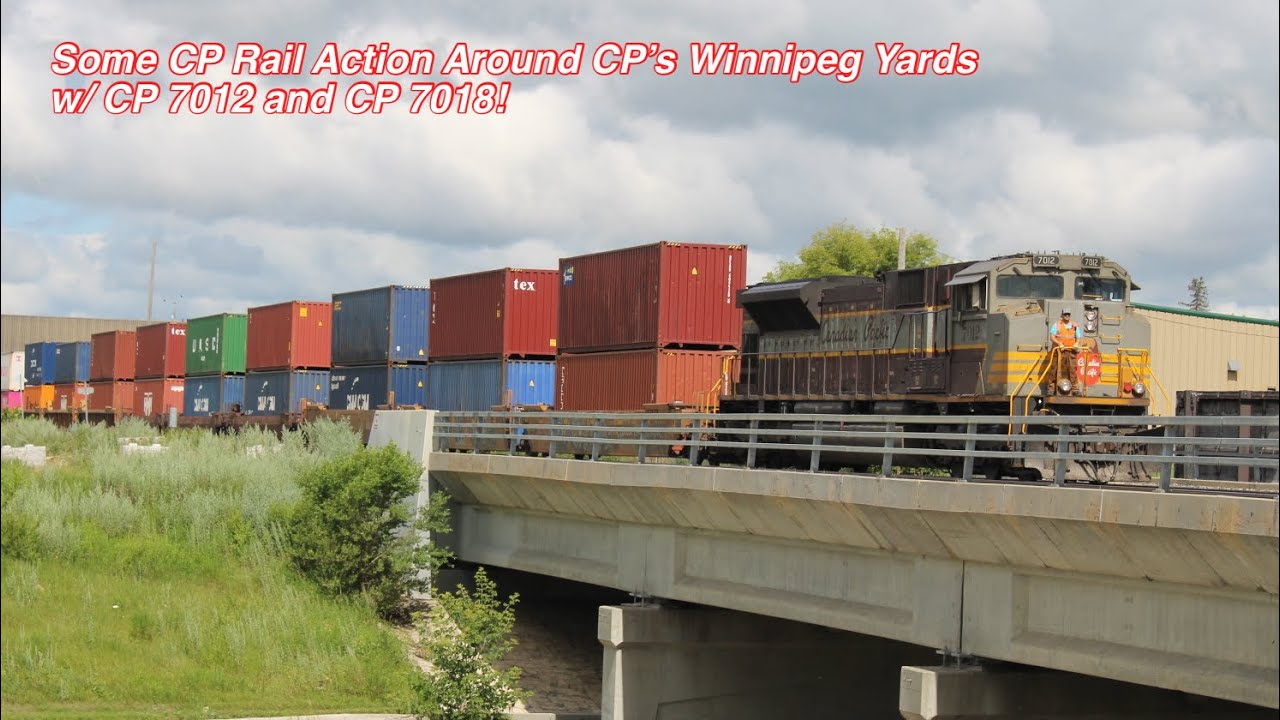 Some Cool Action Around CP Rail’s Winnipeg Yards w/ CP 7012 and CP 7018! (7/17/2024)
