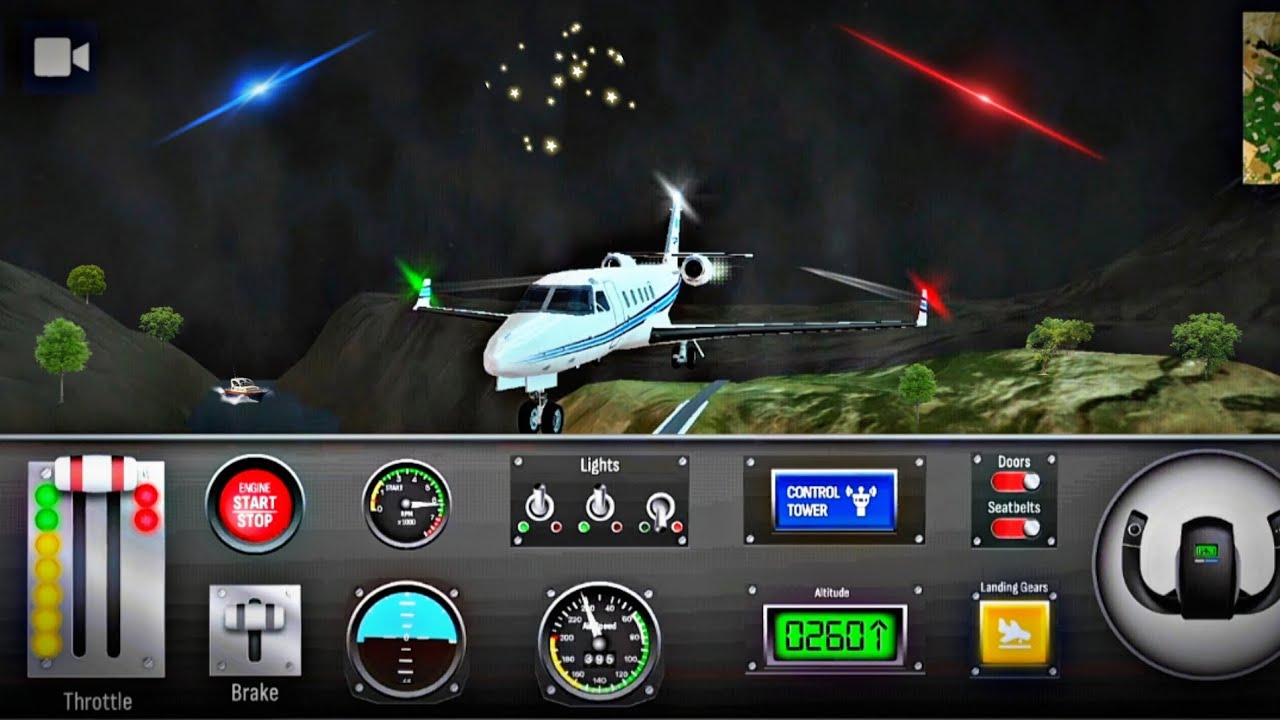 🔥PRIVET JET NIGHT TAKEOFF 🛫 AND LANDING 🛬 CITY AIRPORT MISSION COMPLETE // GAME PLAY 🎮 VIDEO 💥#game 