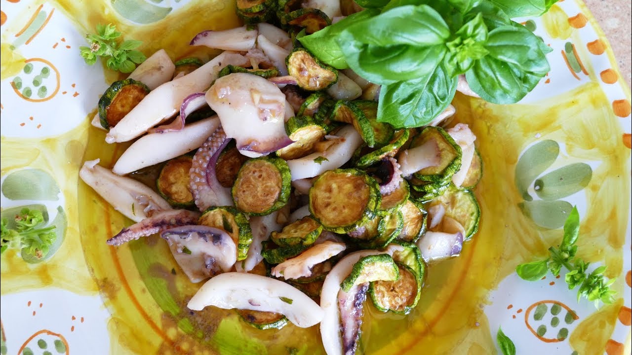 Seppie e zucchine alla scapece. Videoricetta - Il Mondo di Antonietta Polcaro