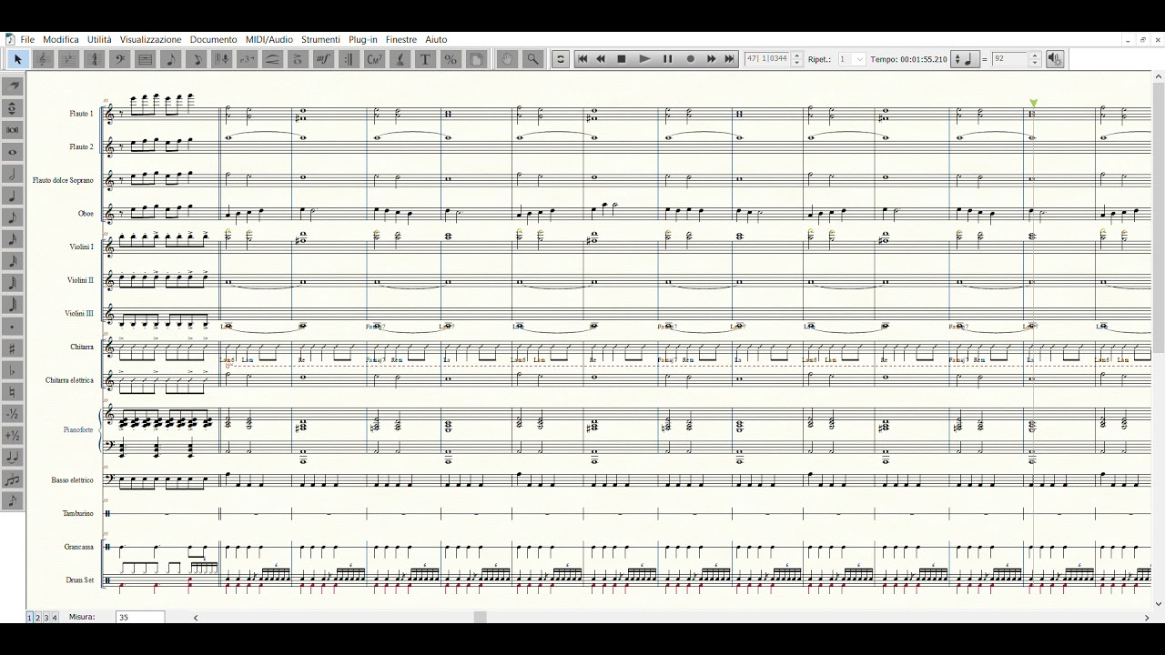Astor PIAZZOLLA, Las Ciudades | score