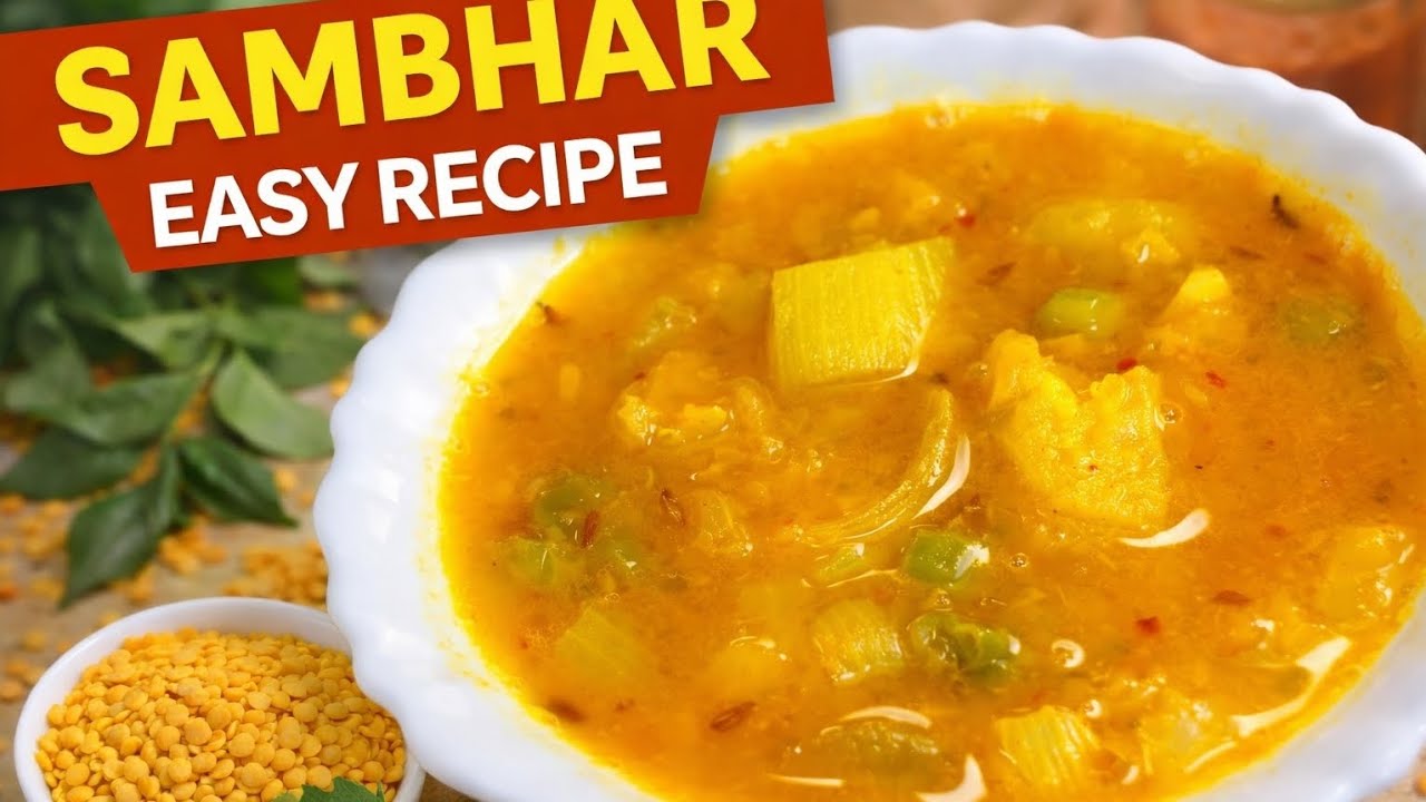 Homemade Sambar Recipe | How to Make Sambar | MixedVegetable Sambar  |South Indian food Recipe
