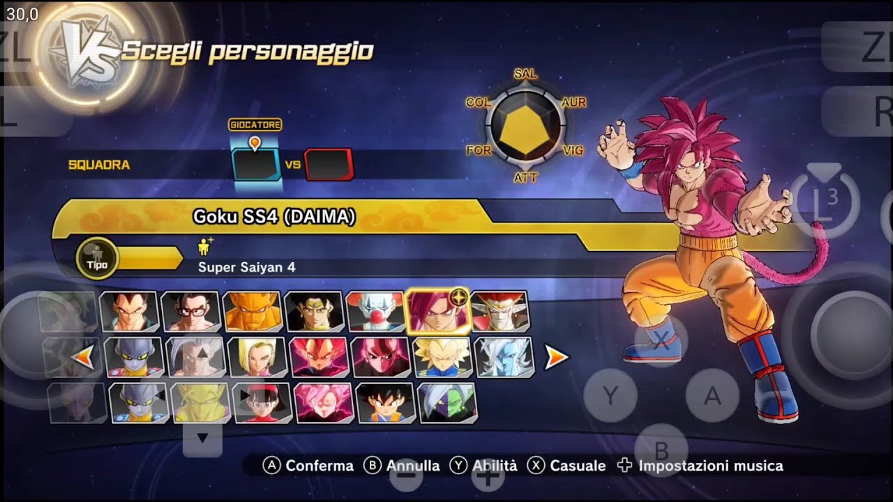 DRAGONBALL XENOVERSE 2 ALL CHARACTERS ALL COSTUMES ALL DLC YUZU ANDROID