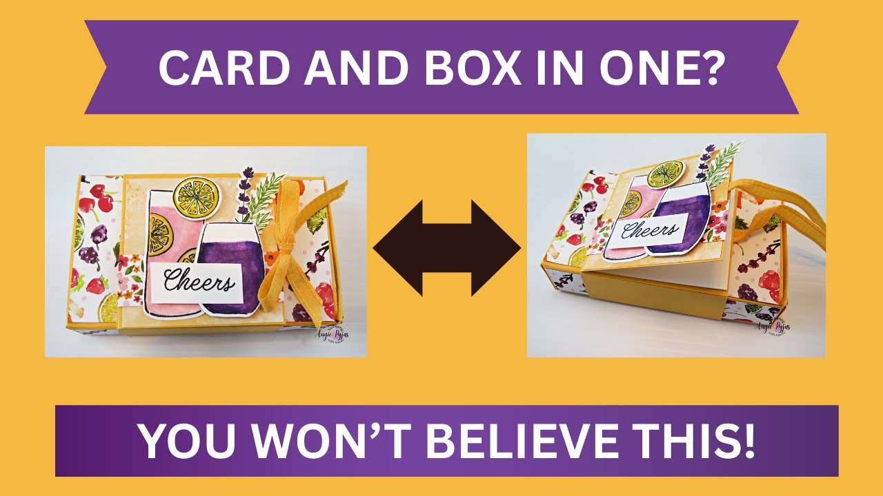 HOW TO MAKE A HANDMADE CARD AND GIFT BOX ALL IN ONE!
