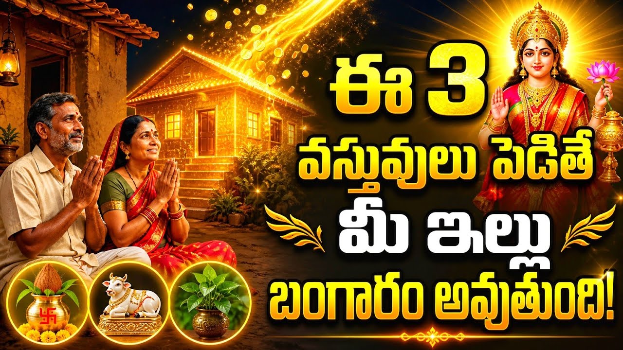 ఈ 3 వస్తువులు పెడితే మీ ఇల్లు బంగారం కాను..? 