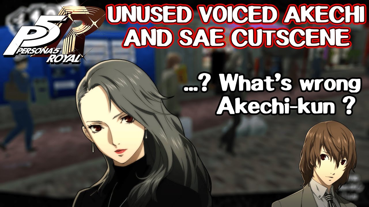 Unused voiced Akechi & Sae cutscene - Persona 5 Royal