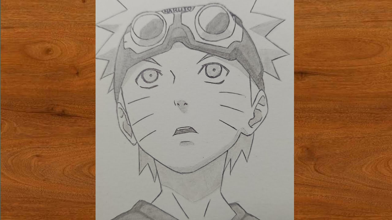 cara menggambar naruto masih kecil