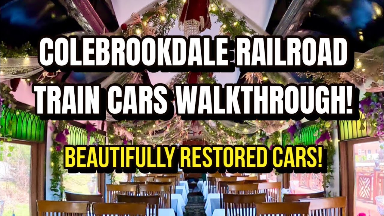🚂Pennsylvania Historic Railroad! COLEBROOKDALE RR Train Cars Walkthrough! Boyertown PA