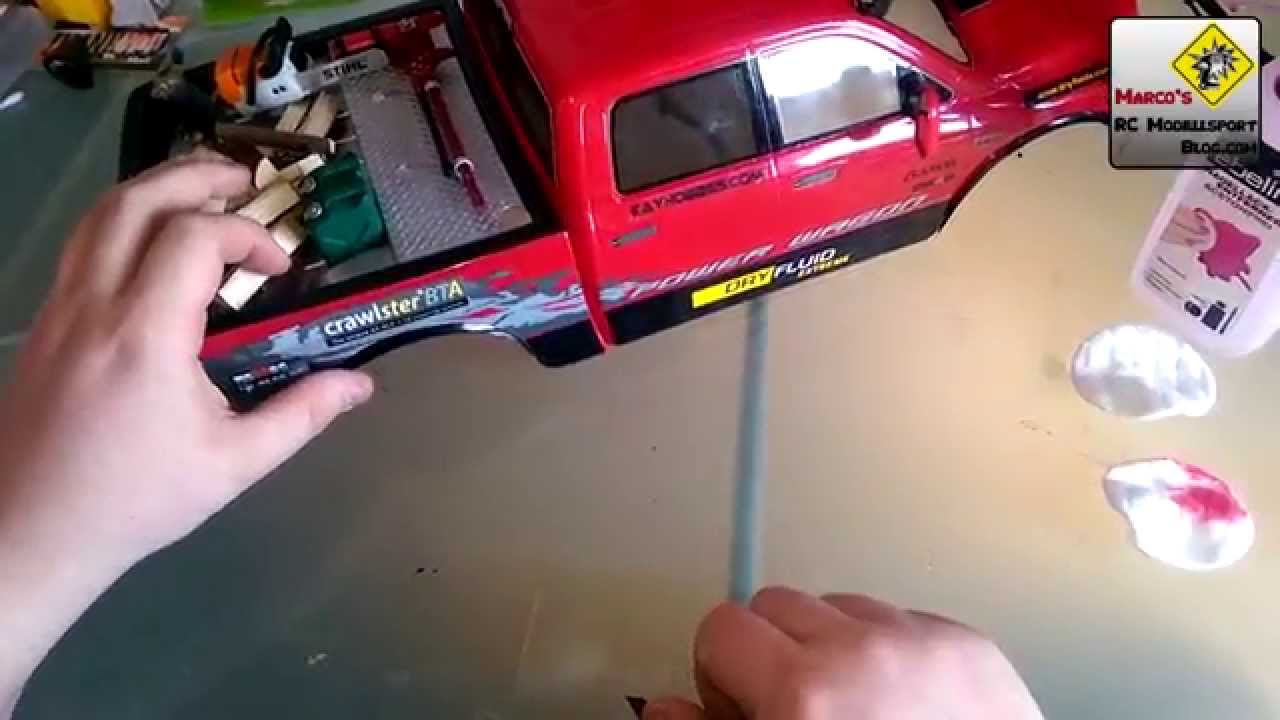 Carson Paint Killer VS Nagellackentferner - Lexan Lack von einer Karosserie entfernen