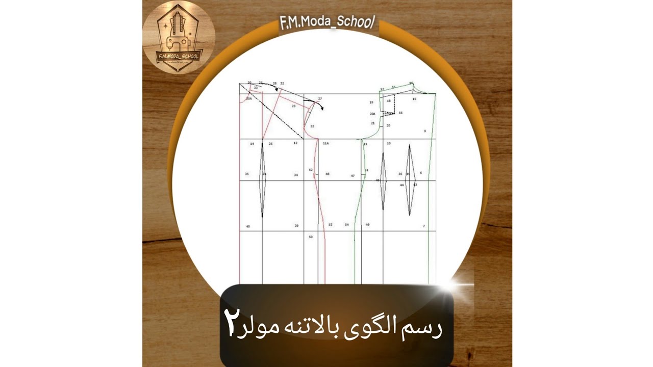 کاملترین الگوی بالاتنه مولر (۲) با جزئیات کامل در مدرسه خیاطی فرحناز   Müller's upper body pattern 2