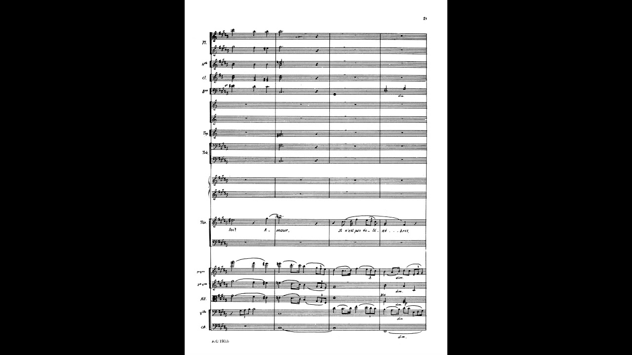 Claude Debussy - Invocation for Male Choir and Orchestra, L. 40 (1883) [Score-Video]