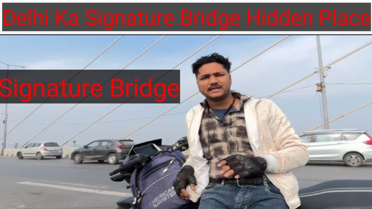Delhi Ka Signature Bridge Hidden Place #delhi #signature #signaturebridgedelhi 