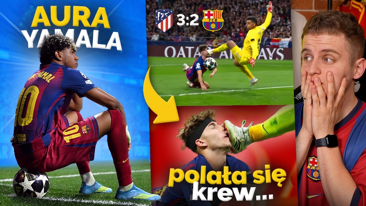 FC Barcelona ODPADŁA z Ligi Mistrz&oacute;w! Fermin dostał z BUTA prosto w twarz... i to nie na FAUL!