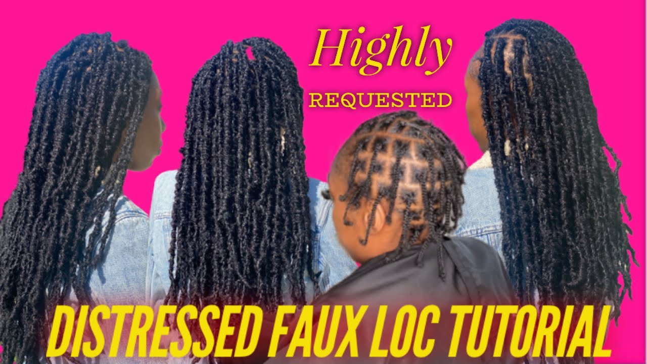 How To: Quick Distressed Faux Locs