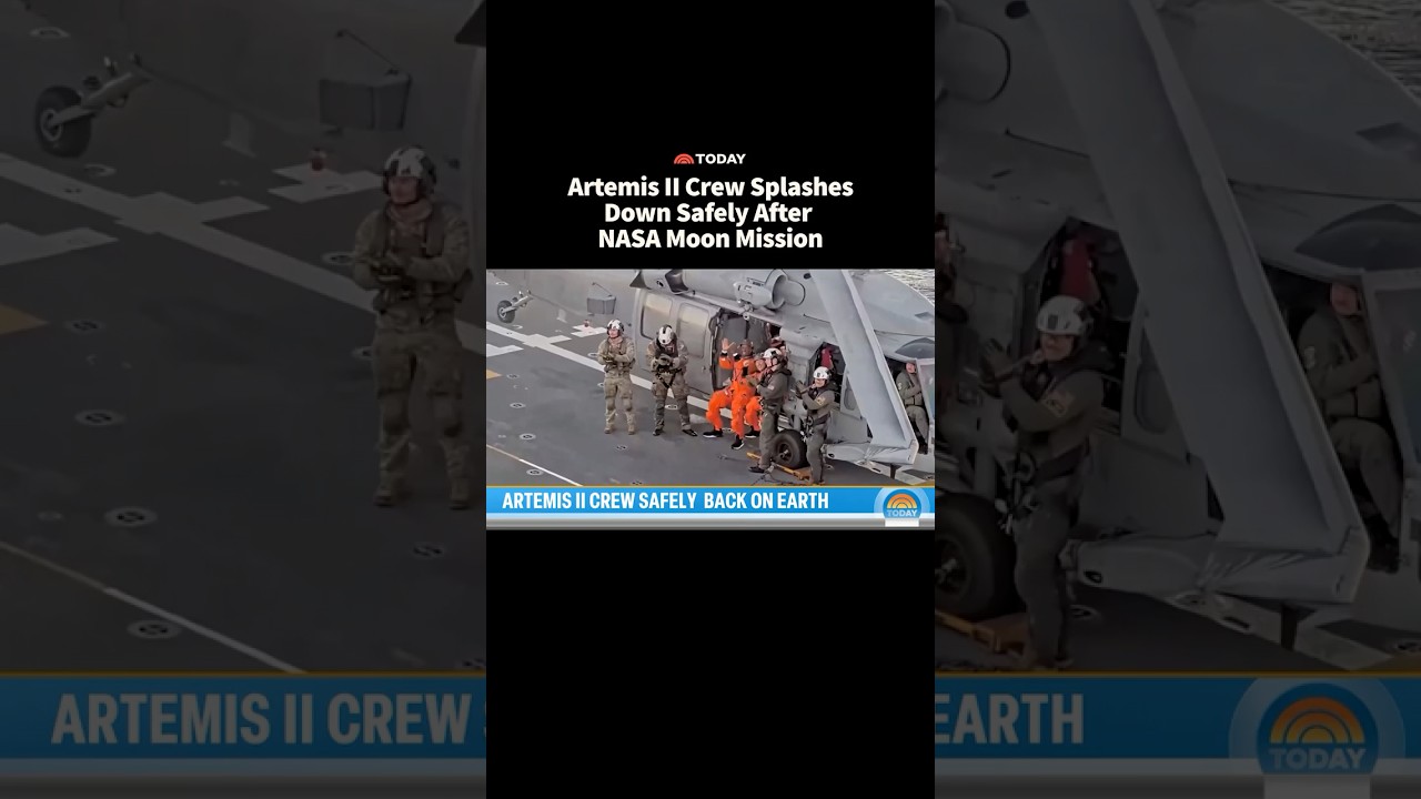 Artemis II Crew Splashes Down Safely After NASA Moon Mission