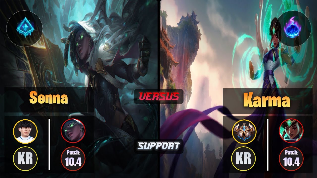 Hoit SENNA (Support) [Glacial Augment] VS KARMA - Challenger KR Patch 10.4