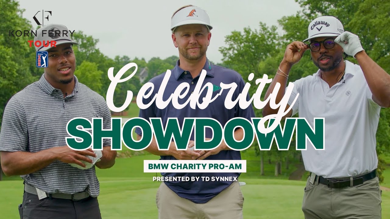 Can a pro golfer beat an NFL player & social media star? | 1v2 Celebrity Scramble