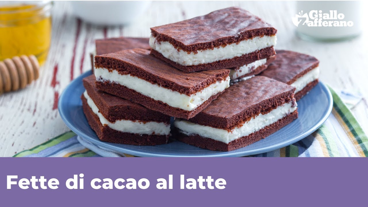 FETTE DI CACAO AL LATTE: fatte in casa - Ricetta facile!