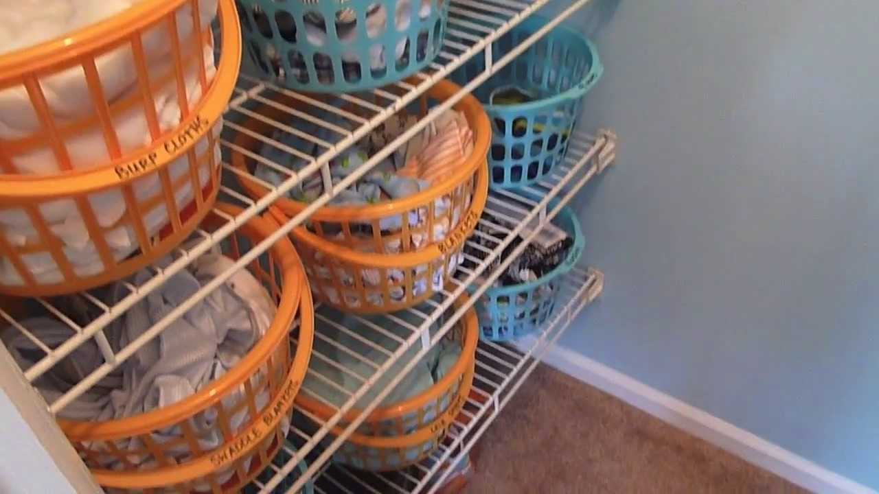 Nursery Closet Organization: How to organize a baby's closet