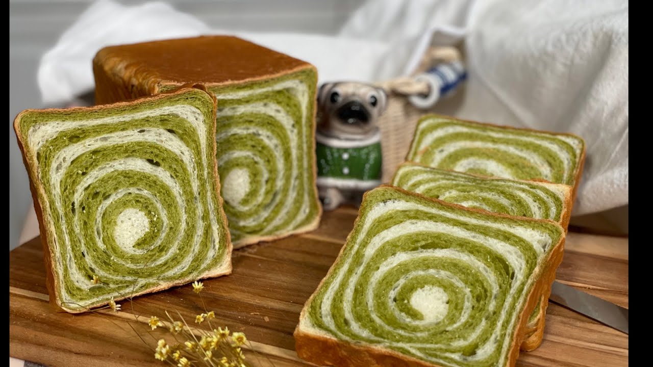 【CC】Matcha Swirl Loaf, easy way to make Swirl bread if you like matcha flavour must try this recipe