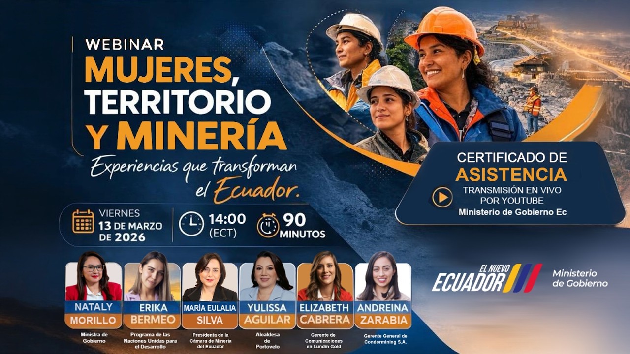 WEBINAR MUJERES, TERRITORIO Y MINERÍA
