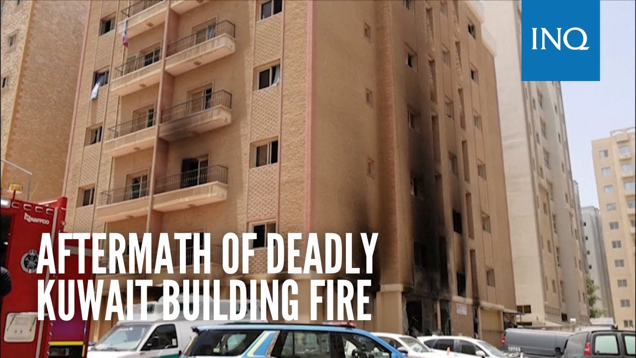 Aftermath of deadly Kuwait building fire