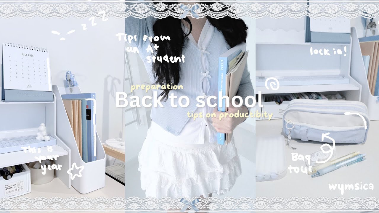 2025 BACK TO SCHOOL prep🛒🏫| what’s in my bag + pencil case, study tips, goals for new school year