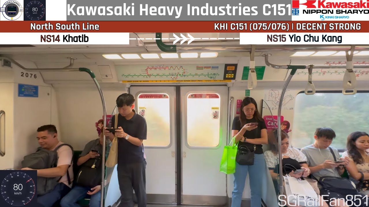 ❌🔴🔥 Kawasaki Heavy Industries C151 (075/076) [Khatib → Yio Chu Kang]