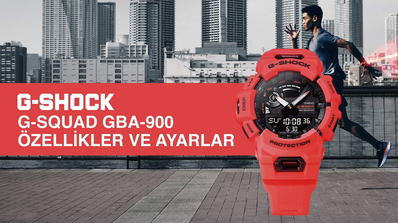 Casio G-Shock G-Squad GBA-900 Özellikler ve Ayarlar