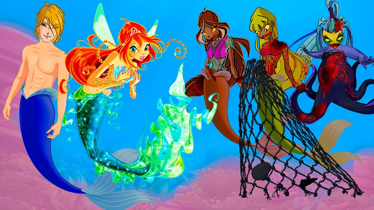 WINX CLUB love story fan animation cartoon Mermaid Zombie Apocalypse 3