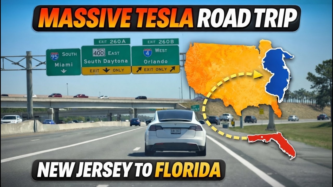 Massive 1,000-Mile Tesla Road Trip: New Jersey to Florida in a Tesla Model Y