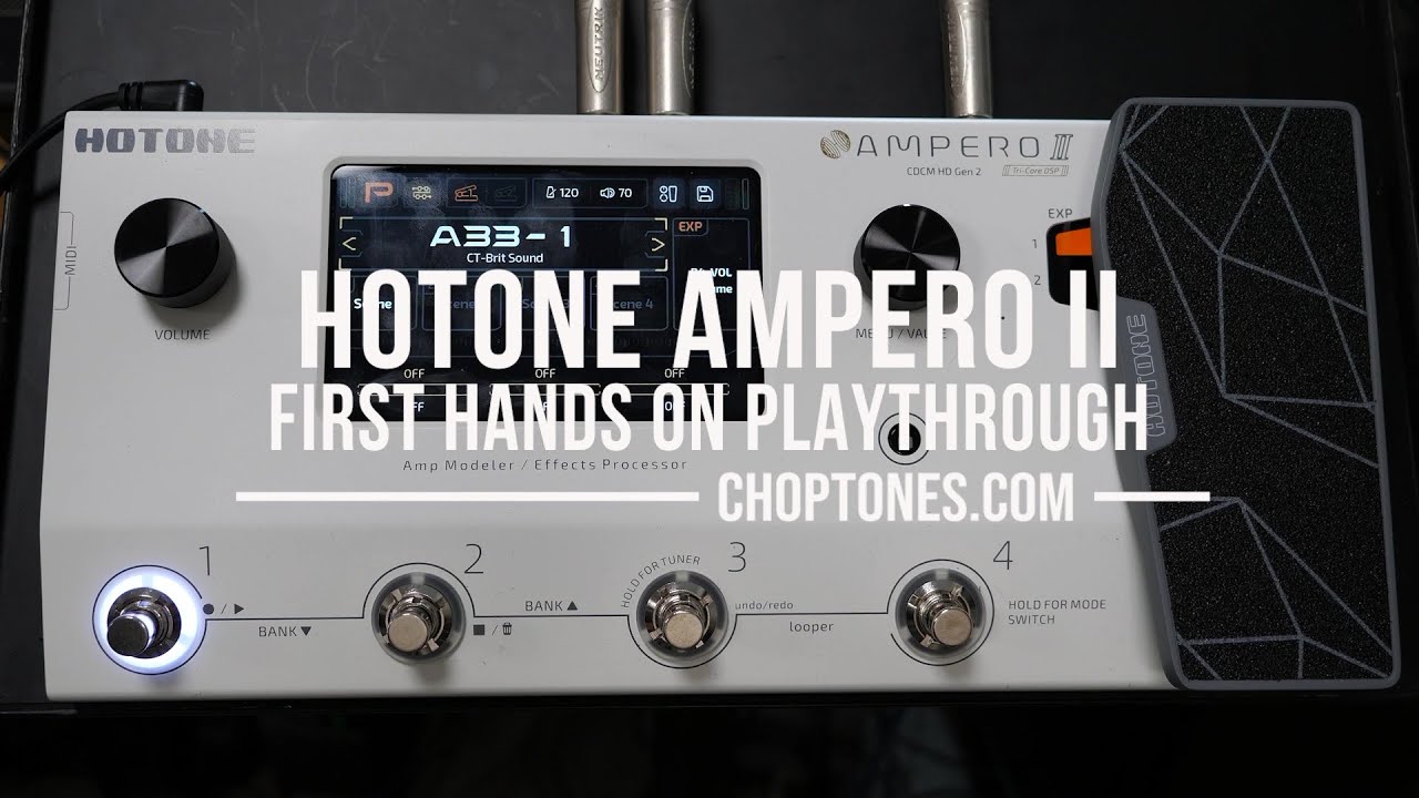Hotone Ampero II | First Hands On Playthrough Demo