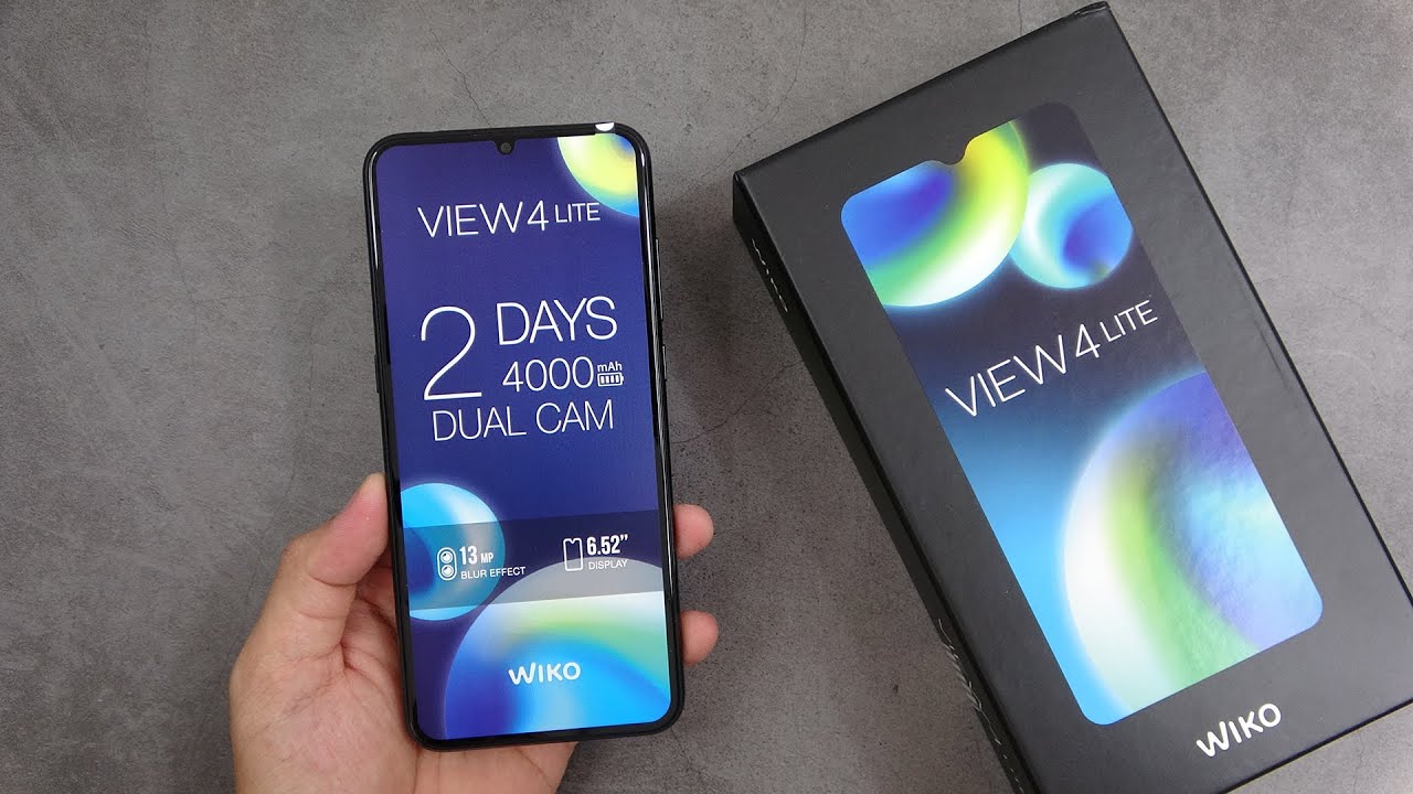 Wiko View 4 Lite unboxing, cheap smartphone, good camera