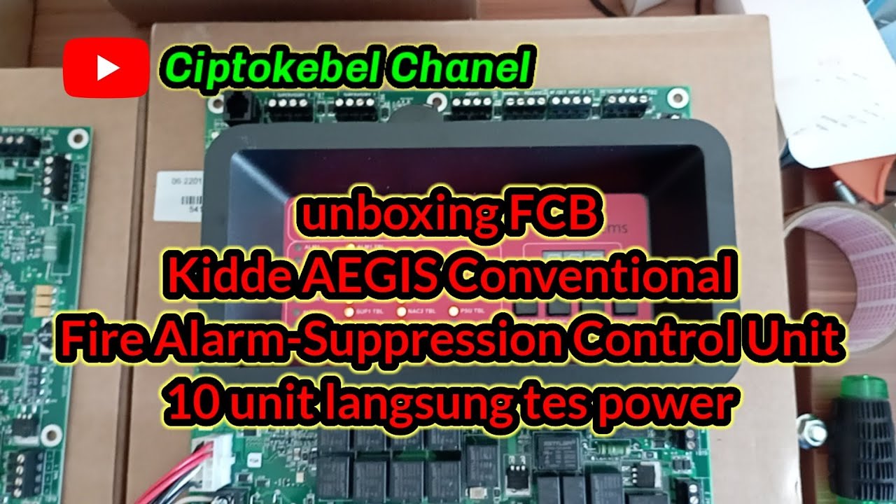 UNBOXING FCB kidde AEGIS Conventional Fire Alarm -Suppression || 10 unit tes power
