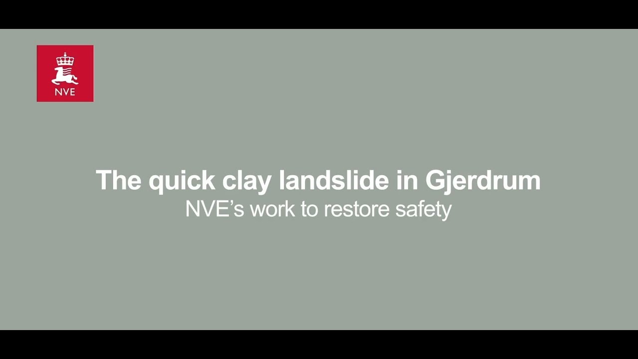 The quick clay landslide in Gjerdrum - NVE's work to restore safety