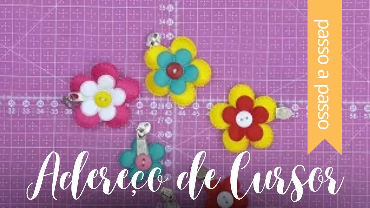 Apliquês de Flor + Cursores + Botões