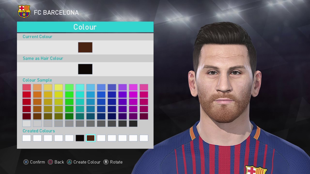 PES 2018 FACES MESSI