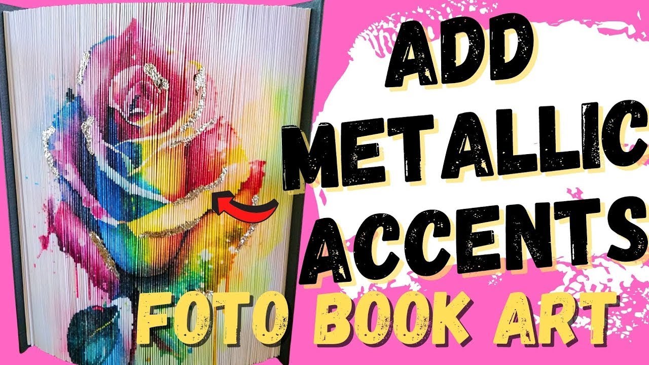 Foto Book Art Design with Metallic Accents