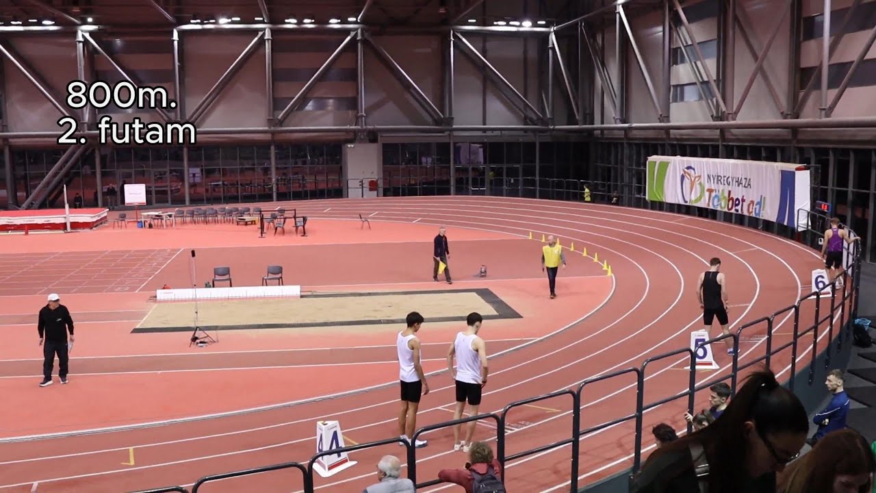 2026.02.07. Nyíregyháza nyílt fedettpályás versenye II.   Férfi 800m.