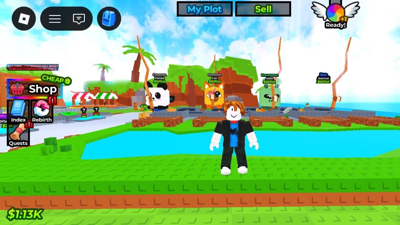 Blok Keberuntunganku Semangat Bangat Mancing Ikannya || ROBLOX