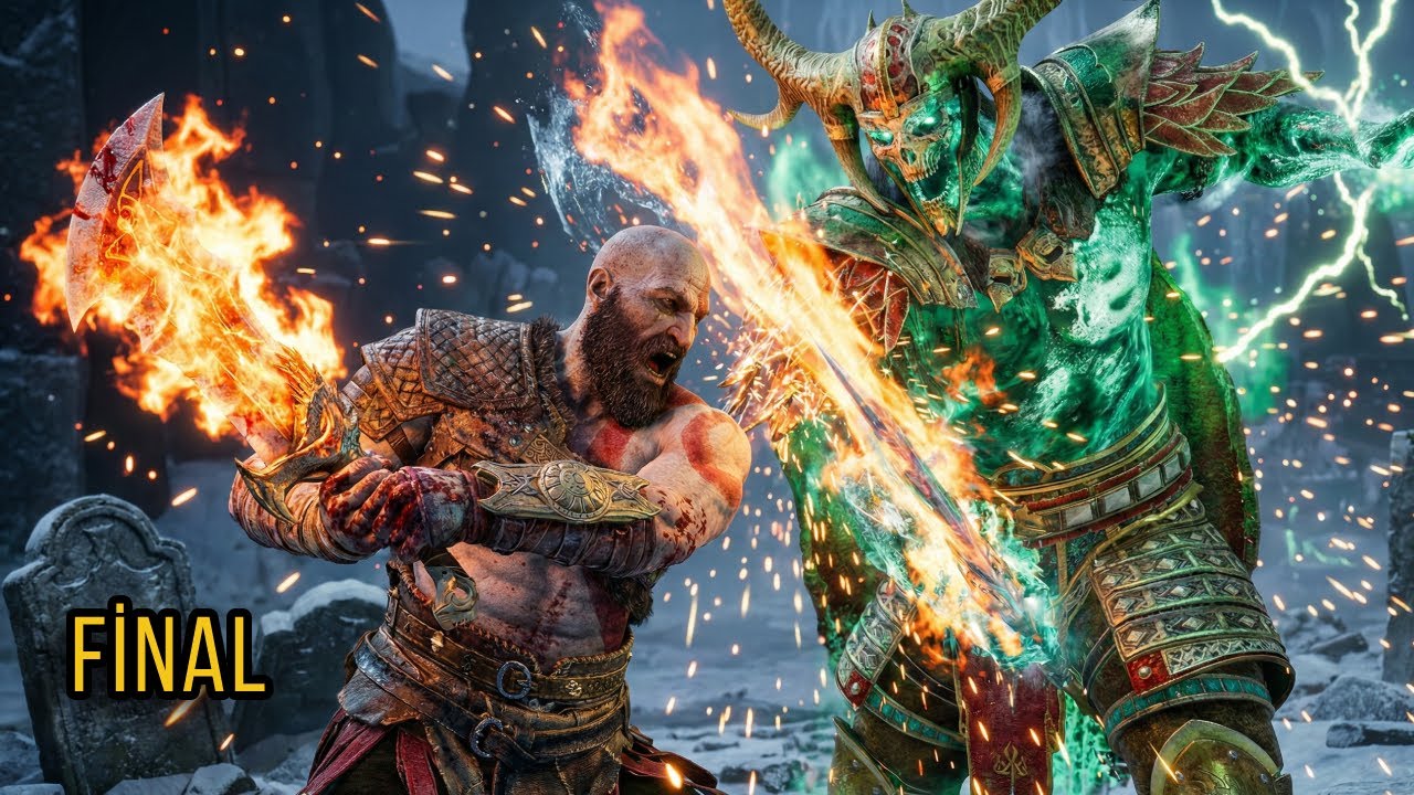 BU SAVAŞTA NEFES ALMAK YOK! ⚔️ Cinnetkarların Kralı ile Final (God of War Ragnarök)