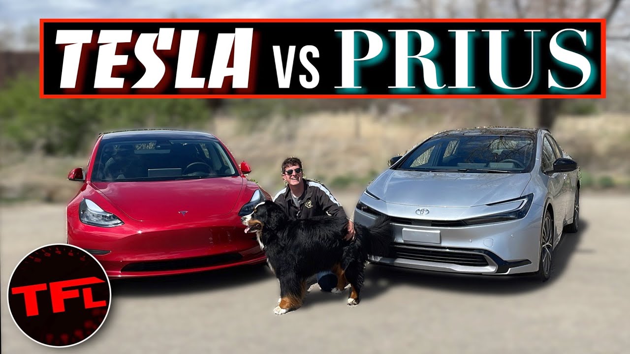 Tesla Model 3 против Toyota Prius: имеет ли гибридный вариант смысл или стоит НАКОНЕЦ-ТО перейти ...