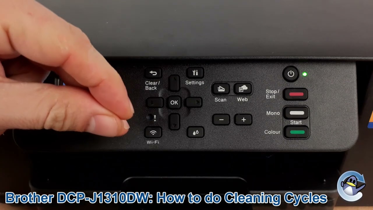 Brother DCP-J1310DW: как выполнять циклы очистки печатающей головки и улучшать качество печати