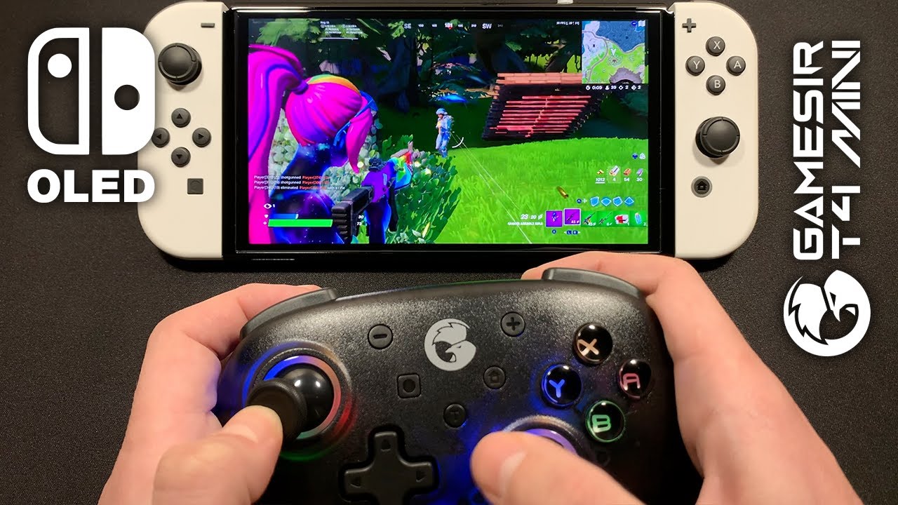 Fortnite CHAPTER 3 on Nintendo Switch OLED #25 (GAMESIR T4 mini UNBOXING + GAMEPLAY)
