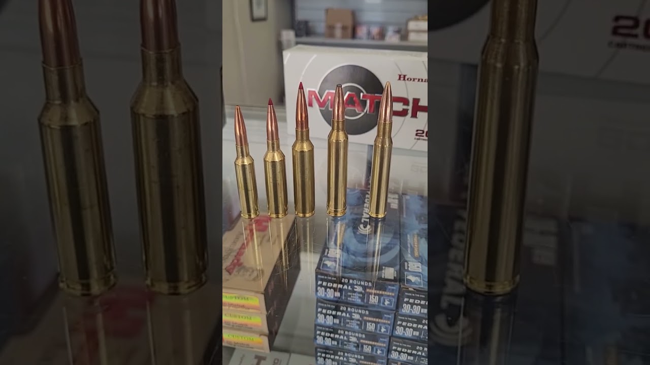 6.5 Creedmoor, 6.5 PRC, 7mm PRC, 7mm remington magnum, & 30-06.