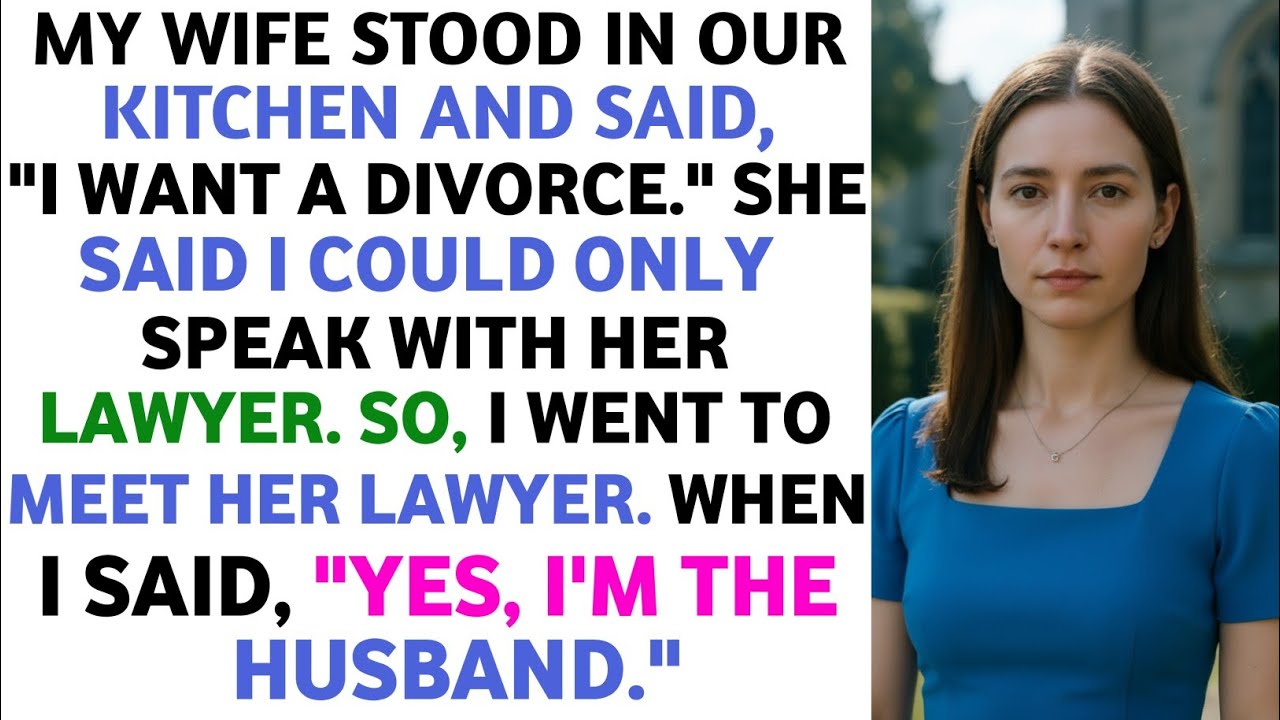 My Wife Stood In Our Kitchen and Said, 'I WANT A DIVORCE.' She Said I Could Only Speak