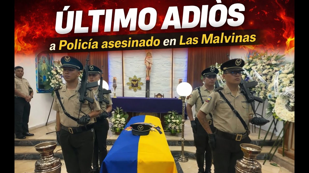Policía despide con misa a agente asesinado en Las Malvinas