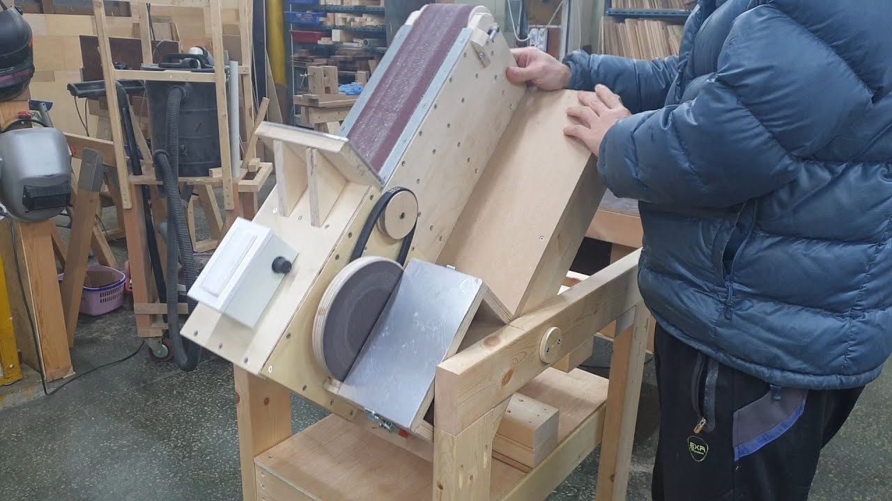 2in1 벨트샌더 + 디스크샌더  (회전식) / 2in1 Flip Belt sander & disk sander